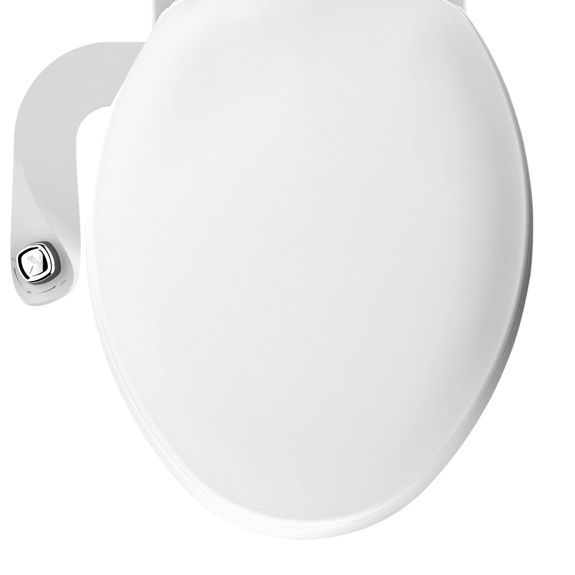 Bio Bidet by Bemis 170 Toilet Seat with Perfect Fit, Fresh Water Spray, Non-Electric, Easy to Install Bidet, ELONGATED, White