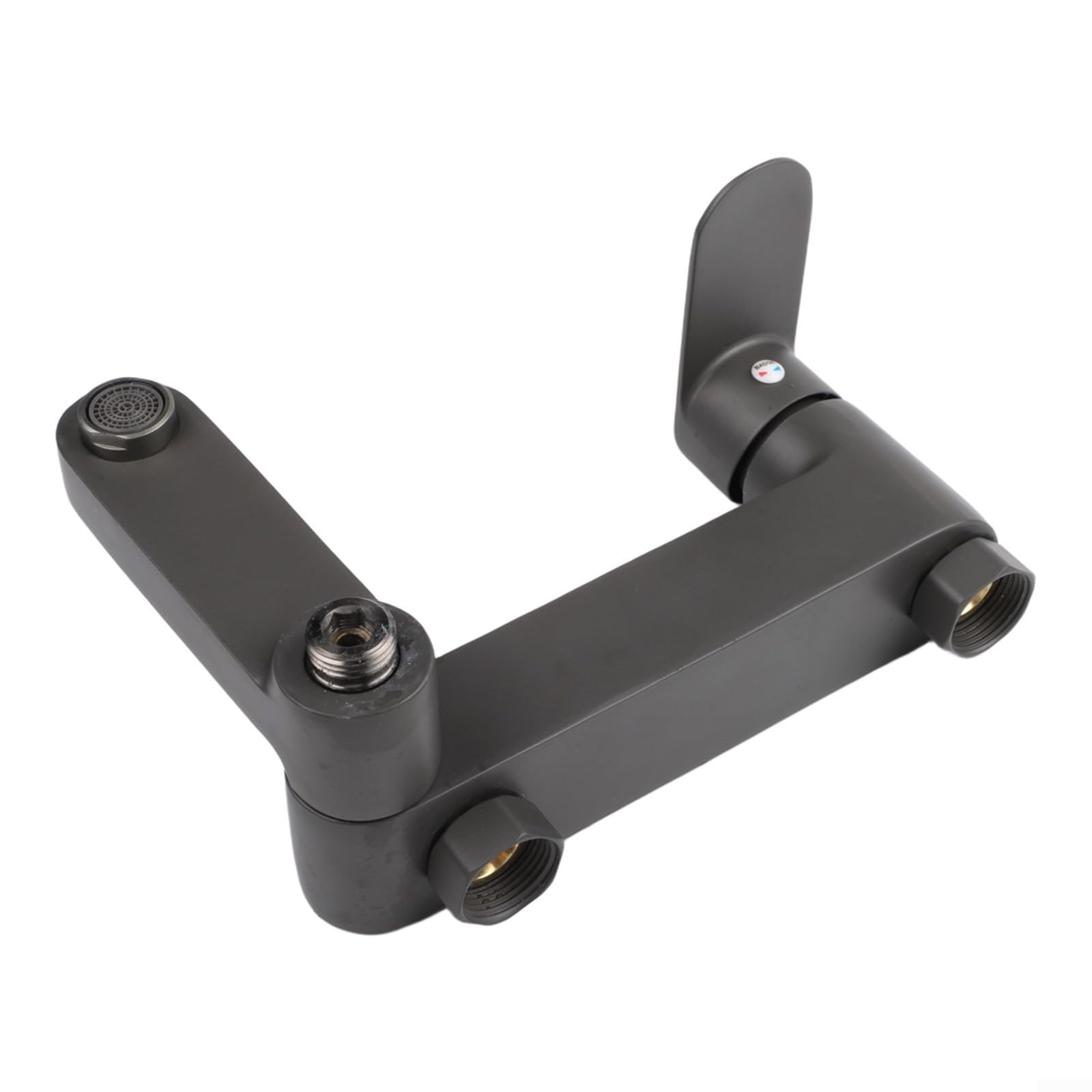 para grifo Baño para latón Giratorio G1/2 Ducha Mano para grifo(Gray)