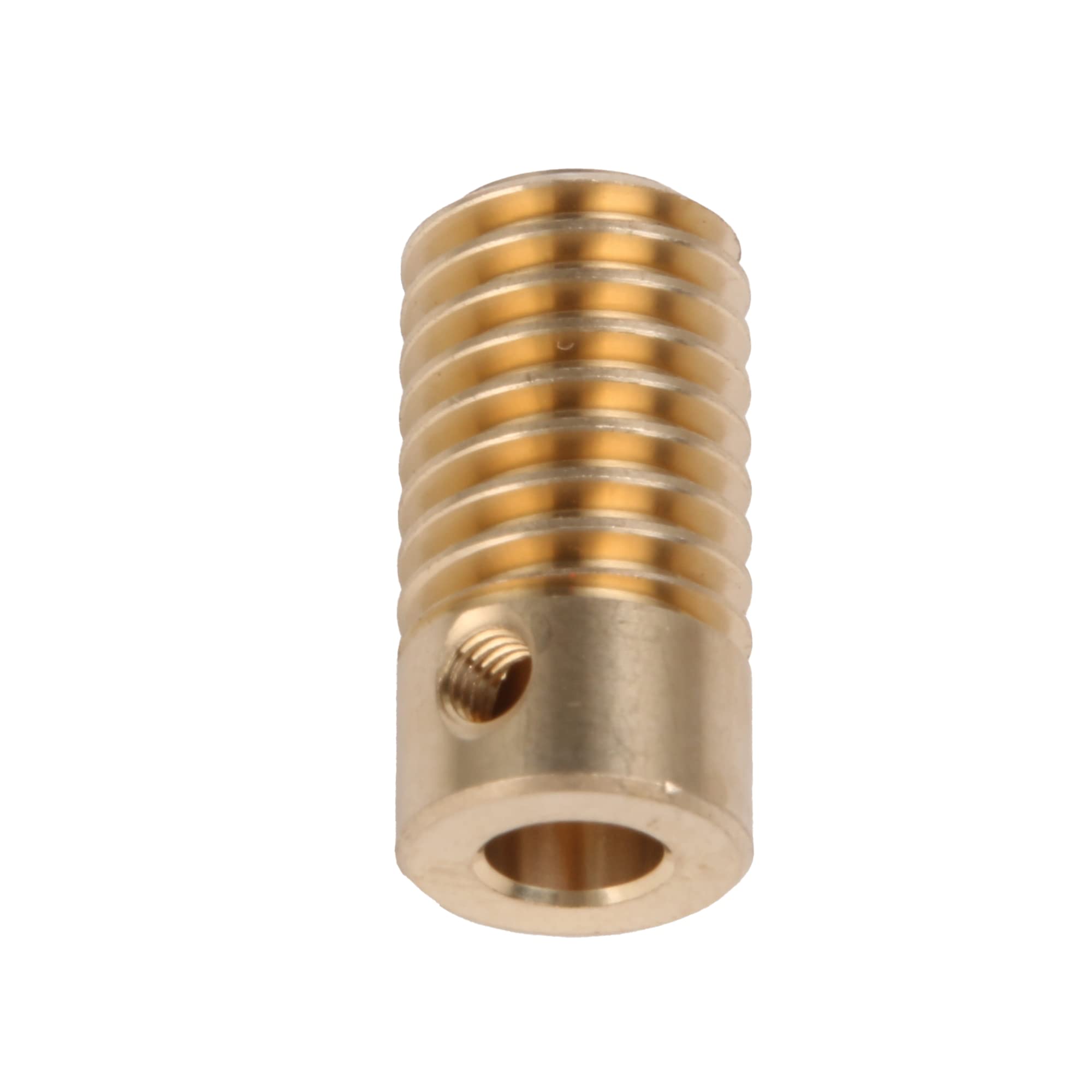 Brass Worm Wheel & Shaft - 0.5 Modulus -7