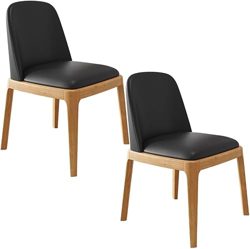 Miniatura 32 de YVYKFZD Juego de 2/4 sillas de comedor, sillas de comedor de madera, sillas de cocina tapizadas, silla de sala de estar sin brazos con respaldo