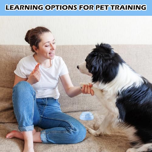 Buzzer Mit Aufnahmefunktion Hunde, 4 Stück Intelligenzspielzeug für Hunde, Hunde Buttons zum Sprechen, Buzzer mit Sound für Haustier Talking, Hundetasten für Kommunikation, Mehrfarbig Hundeknöpfen