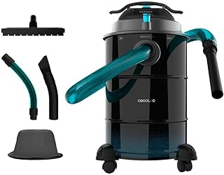 Cecotec Aspirador de Cenizas de 30L Conga Ash 6000 Easy Go Home XL. 1500 W de Potencia, Poder de Succión 21kPa, Tubo con Recubrimiento Metálico, Ruedas y Asa de Transporte, Cable de 6m