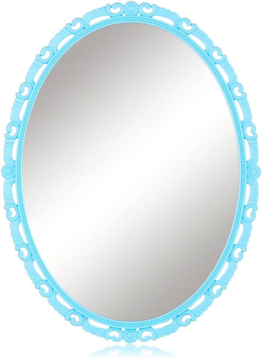 Locker Mirror Magnetic, Locker Accessories for Girls, Glass 6"x8", Black