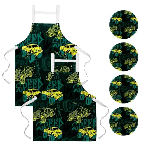 Tablier de serveuse avec 4 broches lot de 2 protection One Large cuisine et bistrot