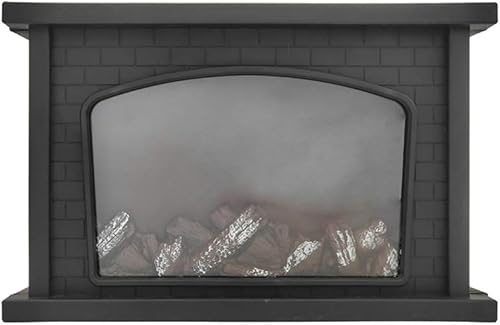 Vista 7 de Faroles de chimenea decorativos, pequeña chimenea falsa, lámpara LED de fuego con efecto de llama, decoración de Navidad para interiores