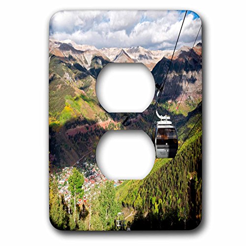 Double prise murale décorative 3dRose Telluride Colorado lsp_230424_6