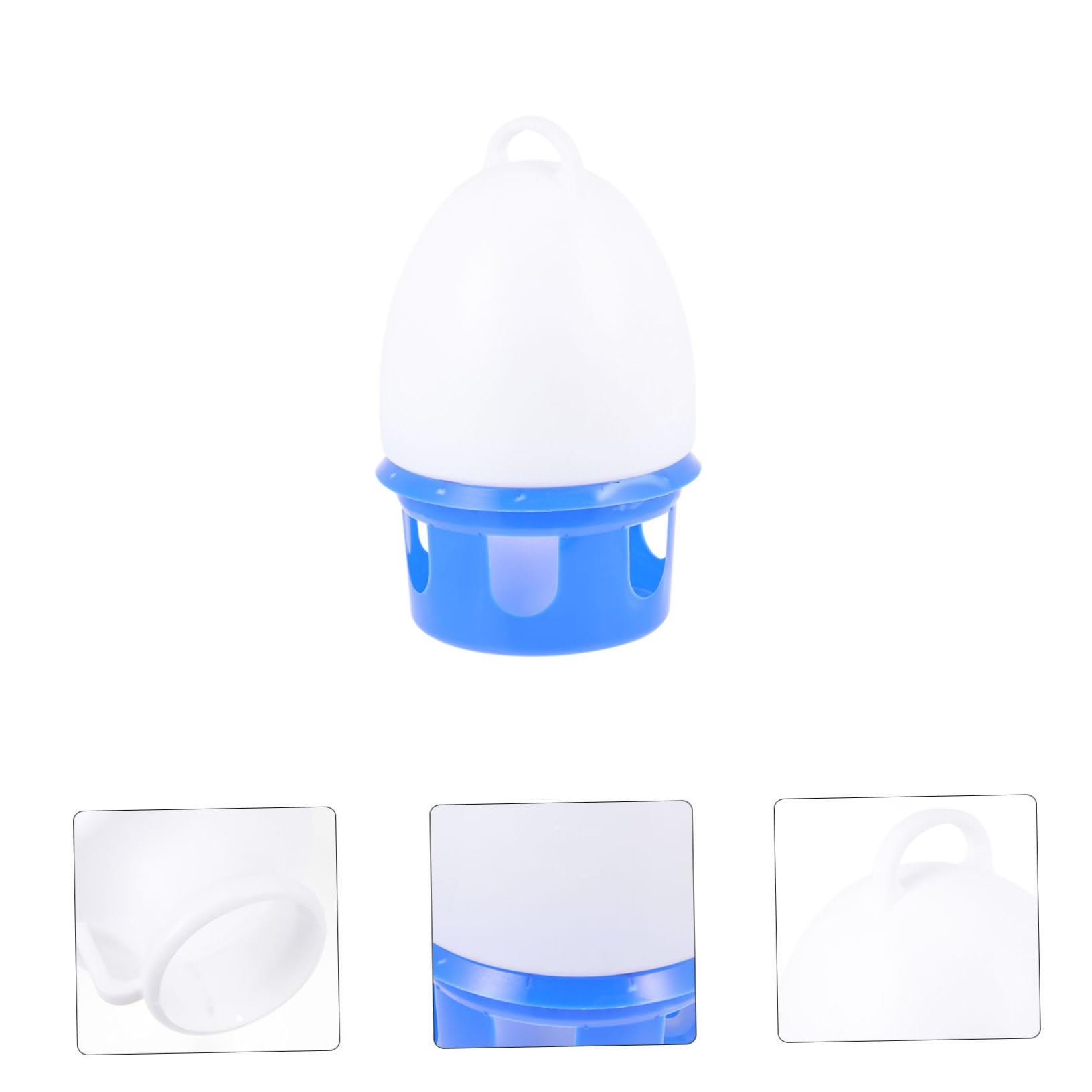 Abreuvoir à Pigeons avec Échelle, PVC Bleu, Détachable | Pigeons et Perroquets, Facile à Nettoyer Utiliser, Stable, Couleur Vive, Forme Ronde et Lisse