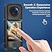 Screen Protector for Insta360 X4 Air, 9H Hardness Full Coverage Tempered Glass Screen Protector Film for Insta 360 X4 Air Accessories with Installation Kit, Ultra HD, Curved Fit, Anti-Fingerprint