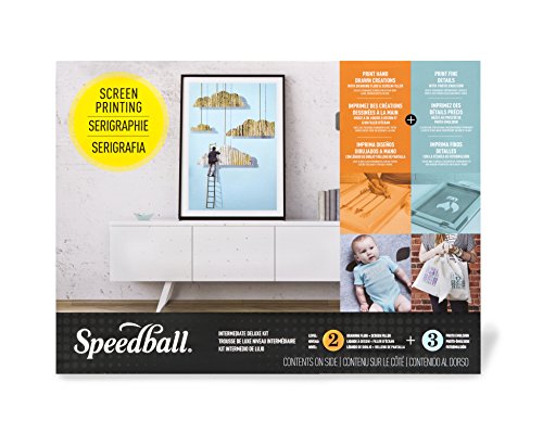 Speedball Intermediate Deluxe Kit For Silk Screen Printing, Includes Frame Base, Ink, Squeegee, Photo Emulsion #TOP2