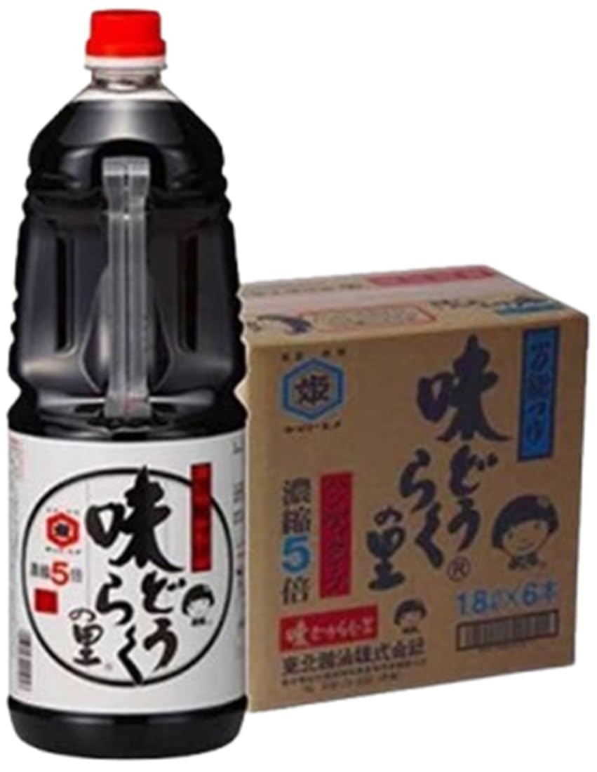 Amazon.co.jp: 万能つゆ 味どうらくの里 1.8L×6本 : 食品・飲料・お酒