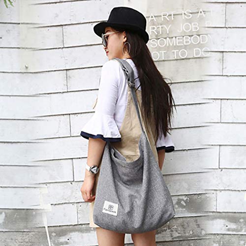 Hobo Bags for Women, Fanspack Hobo Bag Hobo Crossbody Bag Canvas Shoulder Bag Canvas Bag Tote Bag Women's Hobo Handbags Women's Shoulder Handbags Women's Tote Handbags - Thumbnail 3