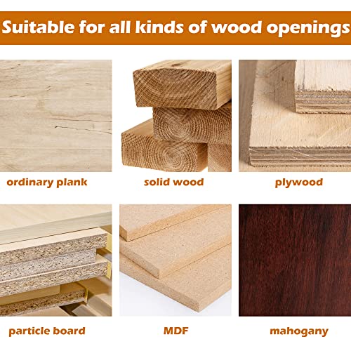 Forstner Drill Bit with Hinge Jig Woodworking Hinge Hole Cutter for Kitchen Cabinet Cupboard Doors Hinge Mounting Plate, Hinge Hole Cutter with Depth Stop