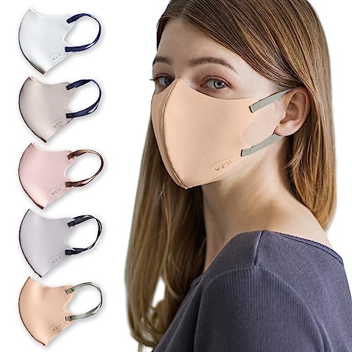 [We'll] y {/oCJ[/₷/XS L zBICOLOR Comfit MASK VO C[ i1 ji S5F / 4 TCY j I[V[Y  ԕ 􂦂 Made in Japan (APRICOT-G