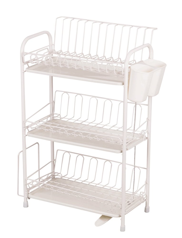 Amazon｜パール金属 アレスタ 水切り ラックスリム 3段 水が流れる