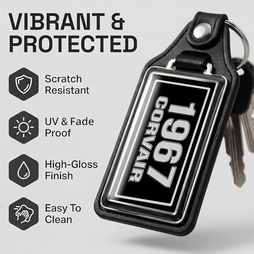 Image of Brotherhood Car Key Chain for Corvair - Classic Models Keychain for Men and Women Gift Key Ring
