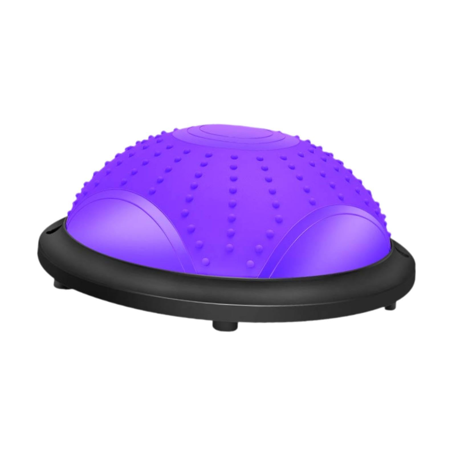 Balance Ball Semicerchio Pilates Fitness Ball Dispositivo di Allenamento con Materiale in PVC E PP Antiscivolo per Un Uso Versatile a Casa, Viola
