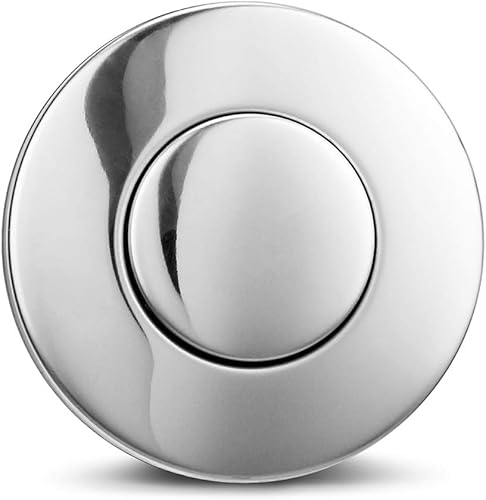 Miniatura 7 de Botón de interruptor activado por aire, parte superior del fregadero, botón de aire pulido de acero inoxidable para parte de eliminación de basura