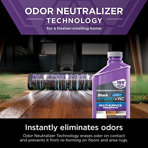 Shark Wdcm30 Hydrovac Multi-Surface 33-Oz. Concentrate With Odor Neutralizer Technology, Compatible With Hydrovac 3-In-1 Cleaners, For All Sealed Hard Floors & Area Rugs, Spring Clean Scent, Purple #TOP1