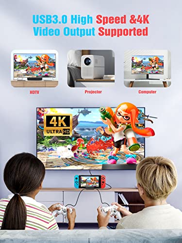 Switch Dock For Nintendo Switch/Switch Oled,Newdery Portable Dock Charging Station,Switch Docking Station Replacement (No Charger And Hdmi Cable),Perfect Nintendo Switch Accessories #TOP3