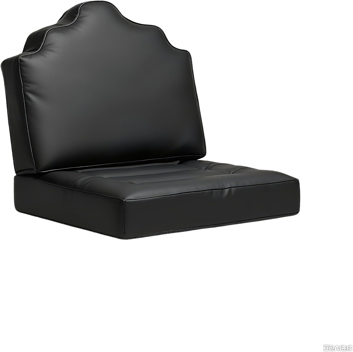 Outdoor Deep Seat Set 24 x 24 Inch,Filled With High-Support Sponge+ Pearl Cotton,Waterproof & Fade Resistant,With Sofa Backrest and Removable Cover,Outdoor Deep Seat Set For Patio Furniture Sofa A Type:sponge+pearl Cotton-black Seat:24x24+Back:24x22 In
