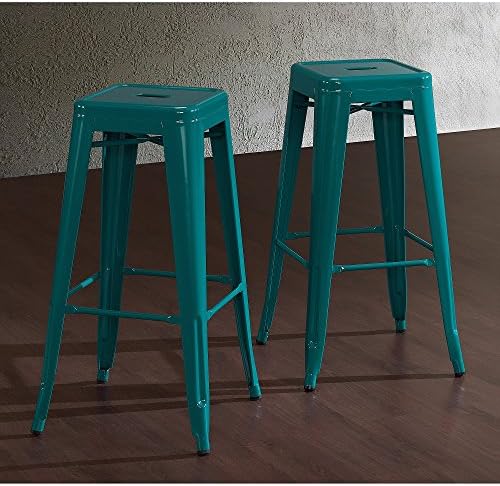 Tabouret 30-inch Peacock Bar Stools (Set of 2)