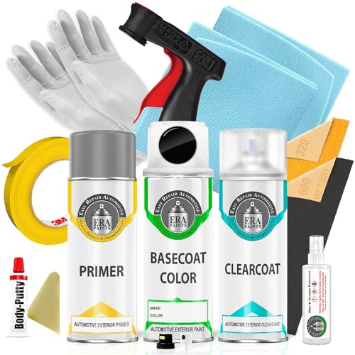 ERA Paints WA8555/GBA - Black for GMC Exact Match Automotive Touch Up Paint Spray - Pro Kit