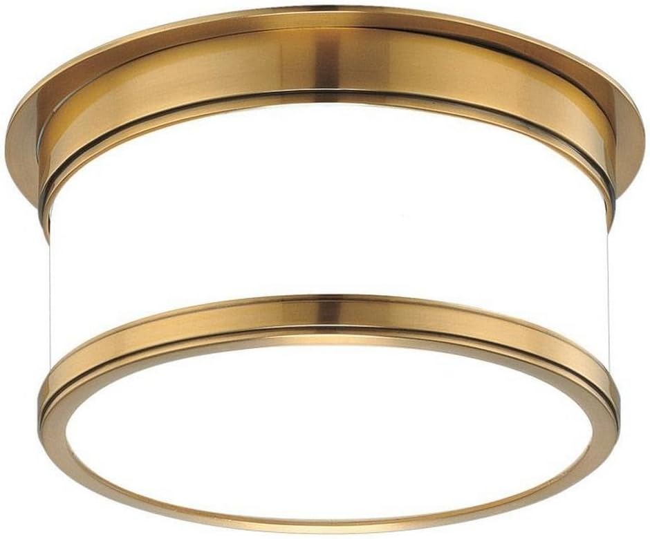 Hudson Valley Lighting 712-OB Geneva - Two Light Flush Mount - 12.25 Inches Wide by 4.75 Inches High, Finish Color: Old Bronze