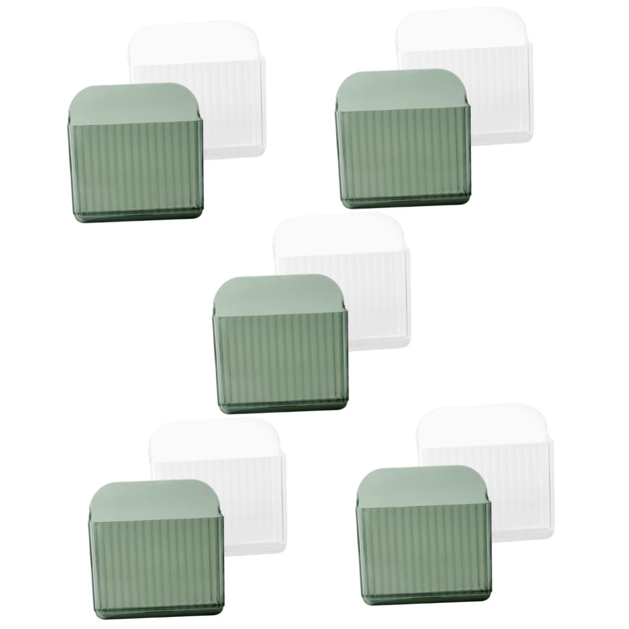 Ciieeo 5 Sätze Fernbedienungs Aufbewahrungsbox Transparenter Halter Organizer Selbstklebender Organizer Wandbehang Controller Aufbewahrung 2 Stück * 5