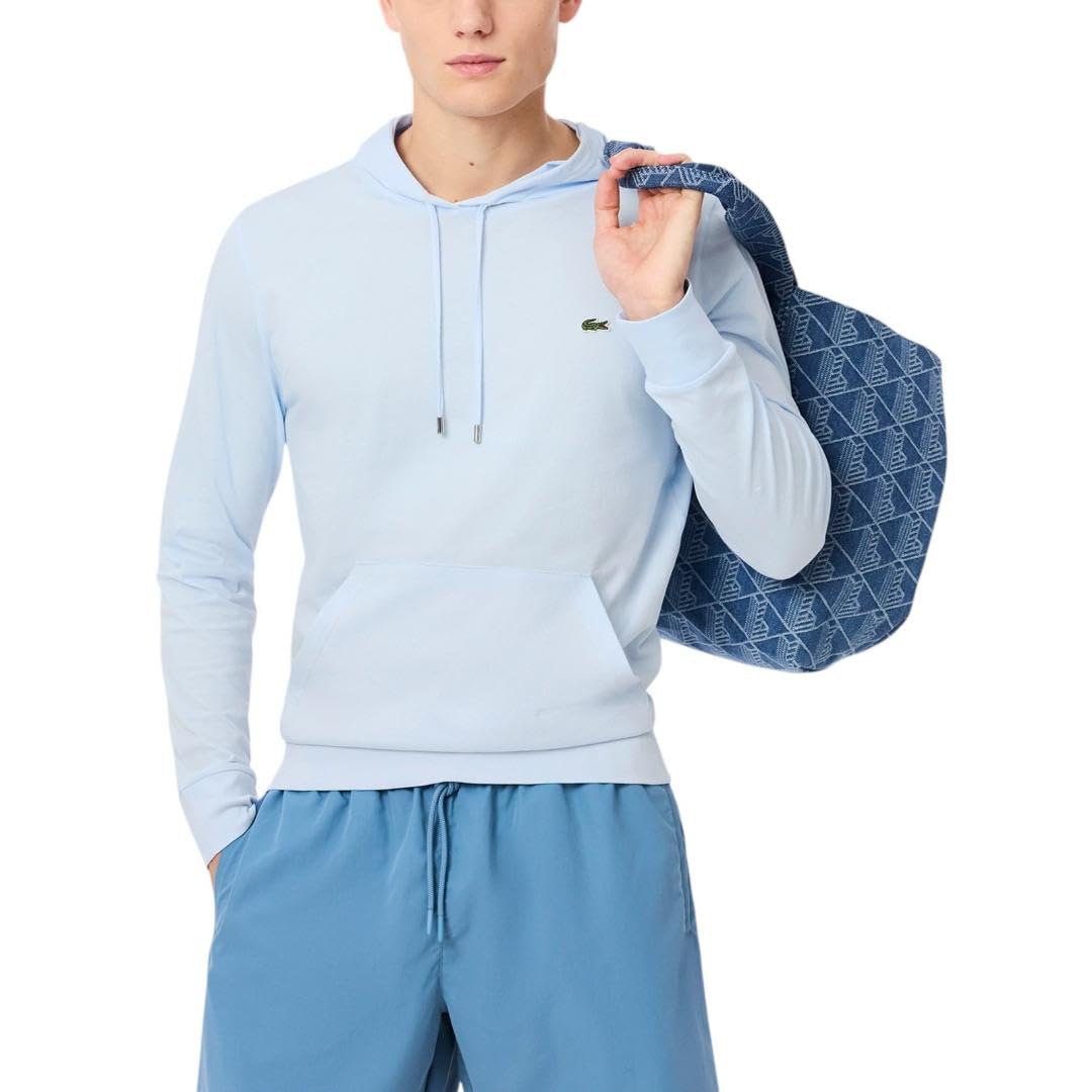 Lacoste Long Sleeved Hooded T-Shirt Camiseta de Manga Larga con Capucha Hombre (Pack de 1)