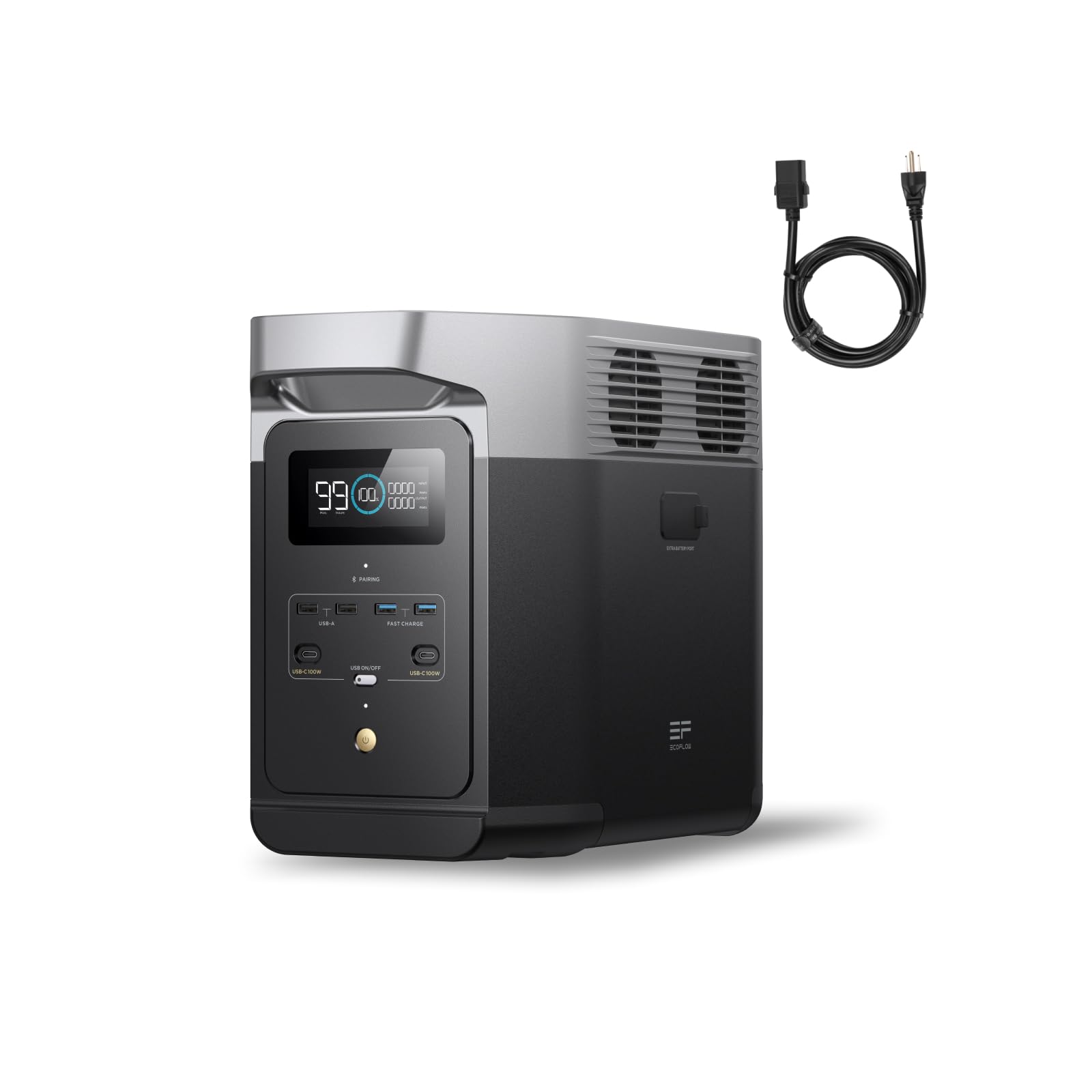 EF ECOFLOW DELTA 2 Portable Power Station with AC Cable