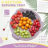 Ohuhu Cake Carrier with Handle, Portable Round Cake Box for 10 Inch Cake, Cake Storage Container with Cover Two Sided Base for Pies Nuts Fruit, Safe Storage & Transport, Great Gift Choice - Image 4