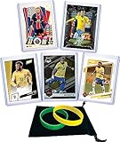Neymar Jr. (5) Assorted Soccer Cards &/or Sticker Cards Gift Pack