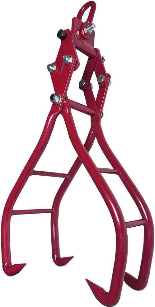 WRLWY28in Timber Claw Hook - Heavy Duty Log Lifting Tongs for Skidding and Logging - Durable Lumber Grabber and Grapple Tool