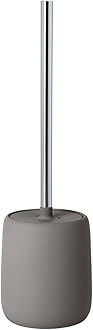 blomus -SONO 69047 Toilet Brush Ceramic/Plastic Satellite Toilet Set Soft Touch Hygienic Freestanding Toilet Brush & Holder Bathroom Accessory (H x W x D): 39 x 11 x 11 cm