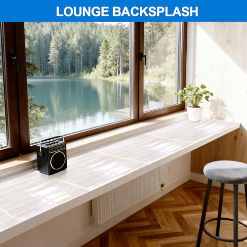 10 Stück Fliesenaufkleber, 3D Wasserdichte und ölbeständige Fliesensticker, Abnehmbar Küchenfliesen Selbstklebend, Selbstklebende Fliesen für Spritzschutz, Geeignet für Küchen, Badezimmer und Camper