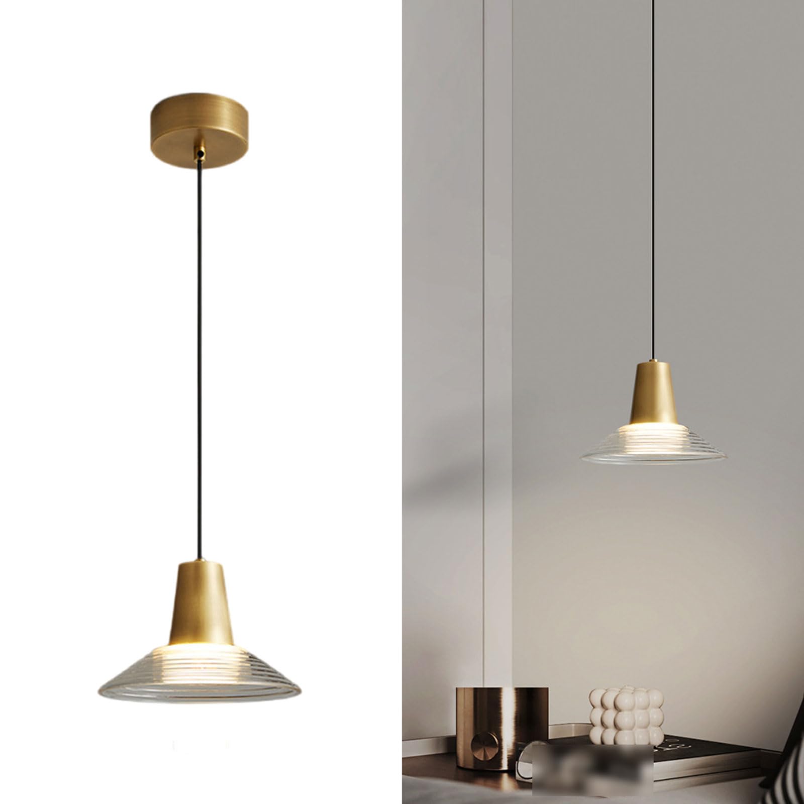 Lustre en laiton noir et or suspension réglable luminaire plafonds hauts