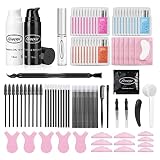 HAZ TU BELLEZA: Nuestro kit de levantamiento de pestañas hace que tus pestañas naturales parezcan más largas, levantadas y onduladas en una larga retención de hasta 6-8 semanas. El tinte negro hace que tus pestañas o cejas se vean más llenas y oscuras para un look de moda llamativo.