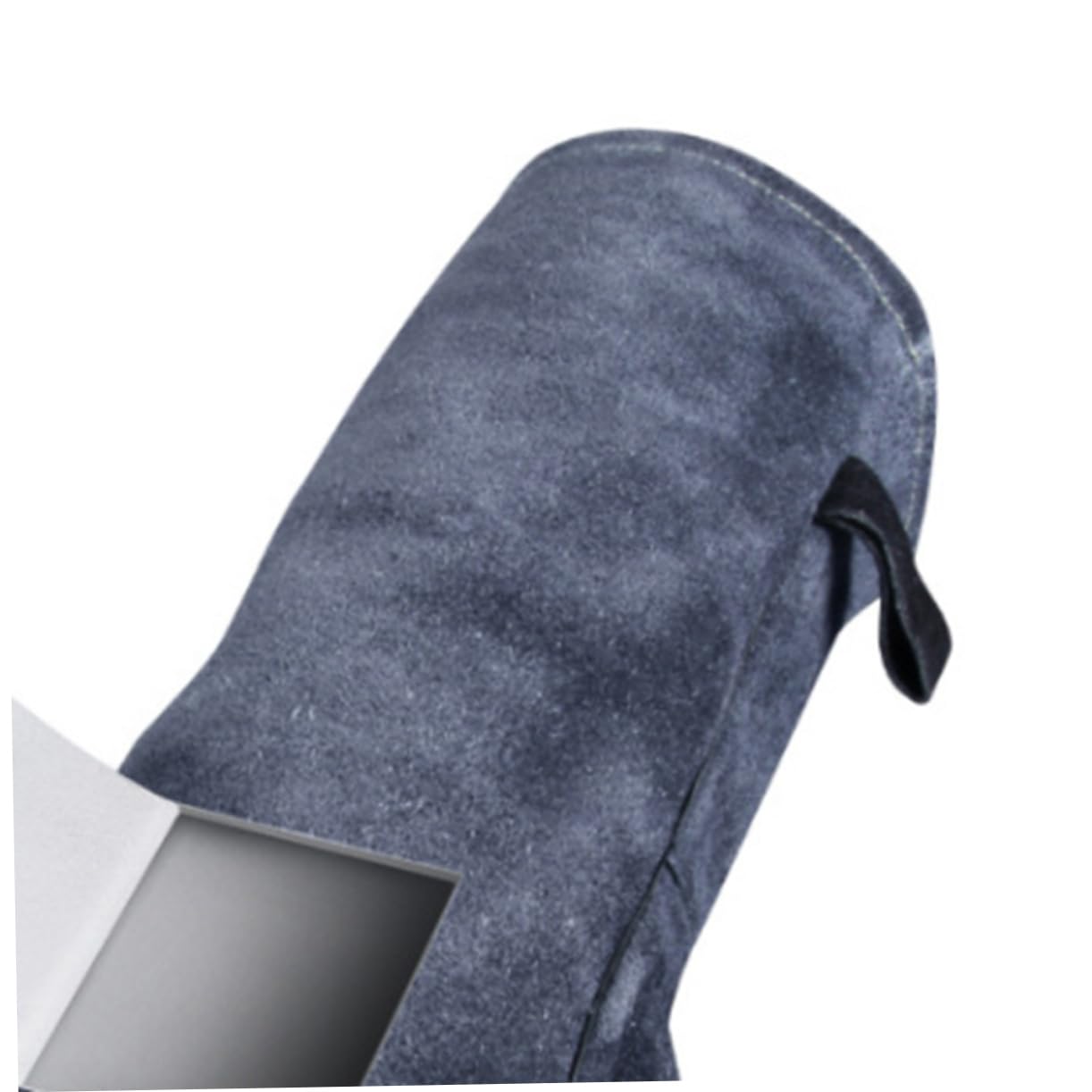 Guantes de Barbacoa 1 Par de Cuero Resistentes al Calor Negro