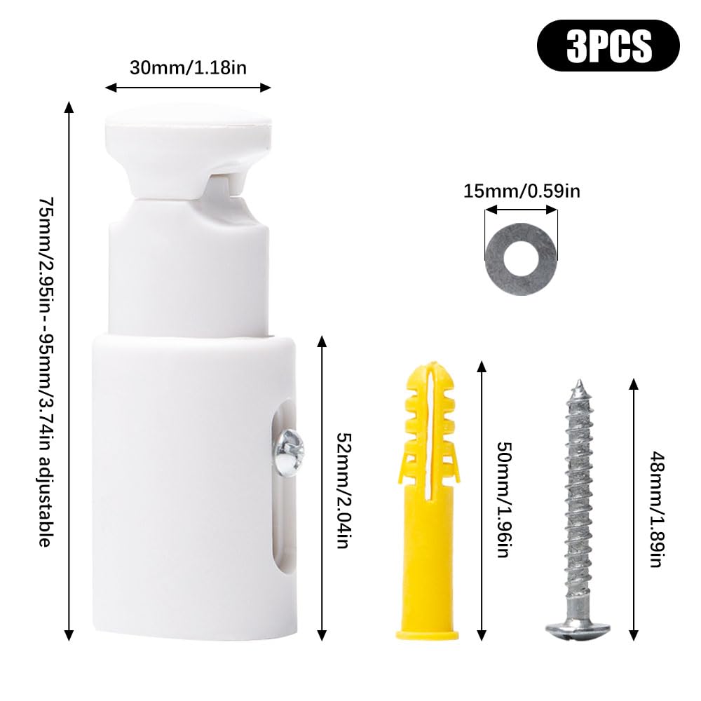3 Piezas Soporte para Radiadores de Baño Toallero Radiadores Soportes Universales Soporte Radiador Toallero Electrico Espaciado Ajustable 7.5-9.5 cm para Radiadores de Baño Rectos o Doblados