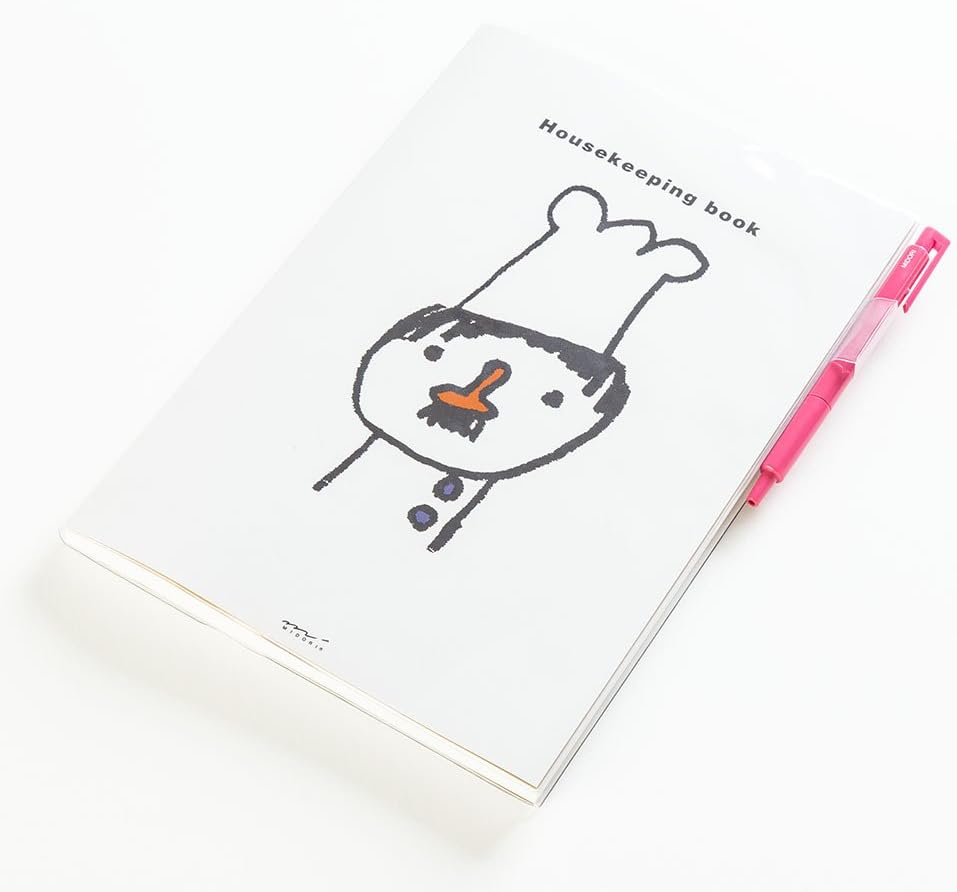 DESIGNPHIL Midori 12265006 Household Book, B5, Monthly + Weekly Cook Pattern