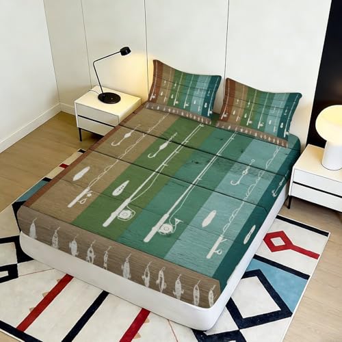 Drap-housse harpe vintage impression 3D haute définition microfibre - 5