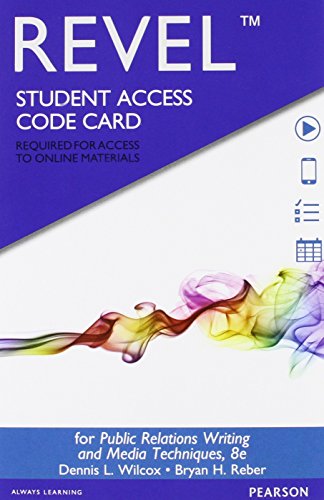 REVEL for Public Relations Writing and Media Te... 0134225740 Book Cover