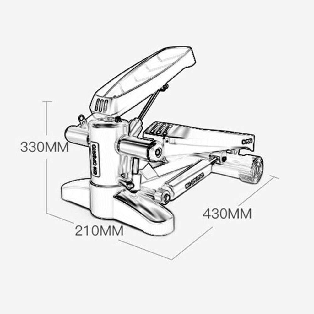 Fitness Exercise Elliptical Twister Stepper Upgraded Quality Steel Easy Under Desk Workout Digital Display Resistance Band Elliptical Trainer Burns 15% More Calories Than a Exercise Bike