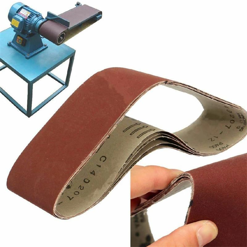 Abrasive Band Sanding Belts 75mm*533mm 60/80/120/180/240 Grits Accessories Kit Replacement