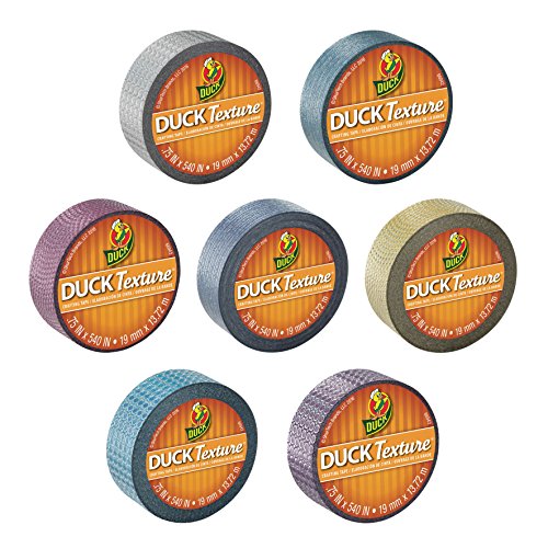 Image of Duck Texture Duck Brand Tape .75 in X 15 yds decorative tape (Cobalt Stripe)