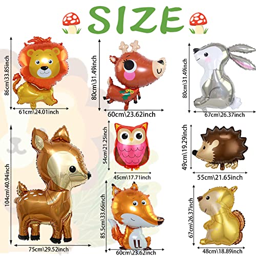 8 Pezzi Palloncini Animali Giungla, Animale Foglio...