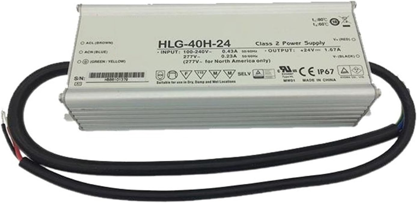 HLG-40H-12D 40W Waterproof LED Power Supply Three-in-one dimming Street Light Lighting