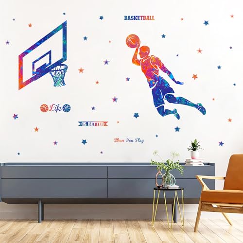 Vinilo Decorativo Jugador de Baloncesto Silueta 2 Hojas miniatura 5