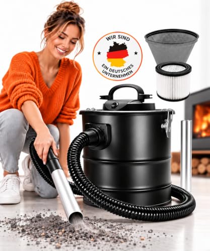 Sellnet Aschesauger 15L 1200W mit Blasfunktion & DUAL Filtersystem, Kaminsauger mit HEPA Filter, Staubsauger für Kamin… – Ansicht 2