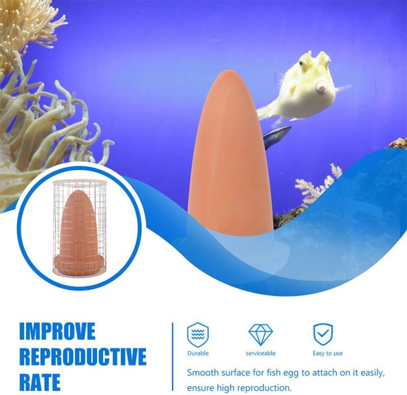UPKOCH Fish Spawning Bucket with Isolate Net Breeding Cone for Angelfish Shrimp Aquarium Fish Egg Hatching 7.87X4.33X4.33In